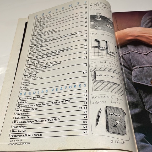 (2/$20) National Lampoon Mag February 1980 10th Anniversary Issue Vol. 2 No. 19 - Picture 3 of 6